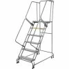 Ballymore Steel Perforated 16"W 6-Step Rolling Ladder -Ladders Sales Store 607376