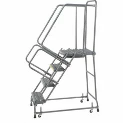 Ballymore Grip 16"W 4 Step Steel Rolling Ladder 21"D Top Step - FSH41821G 20 Ballymore Grip 16"W 4 Step Steel Rolling Ladder 21"D Top Step - FSH41821G -Ladders Sales Store 607383 02