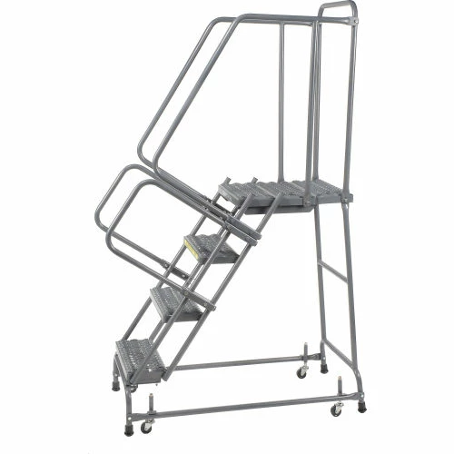 Ballymore Grip 16"W 4 Step Steel Rolling Ladder 21"D Top Step - FSH41821G 5 Ballymore Grip 16"W 4 Step Steel Rolling Ladder 21"D Top Step - FSH41821G - Image 3