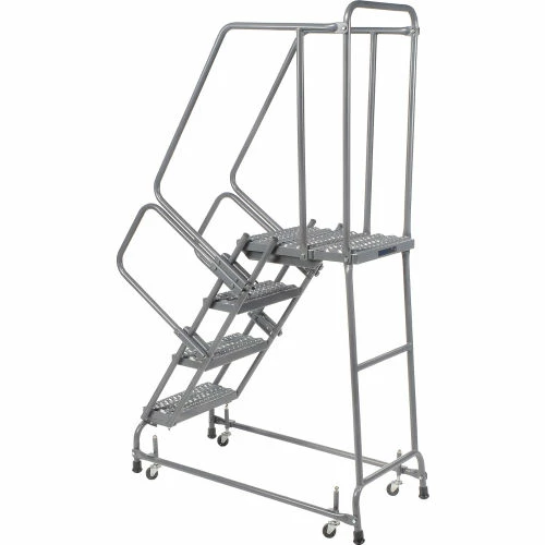 Ballymore Grip 16"W 4 Step Steel Rolling Ladder 21"D Top Step - FSH41821G 6 Ballymore Grip 16"W 4 Step Steel Rolling Ladder 21"D Top Step - FSH41821G - Image 4