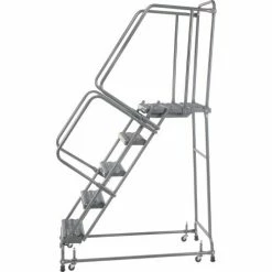 Ballymore Grip 24"W 5 Step Steel Rolling Ladder 21"D Top Step - FSH52621G 19 Ballymore Grip 24"W 5 Step Steel Rolling Ladder 21"D Top Step - FSH52621G -Ladders Sales Store 607384 02