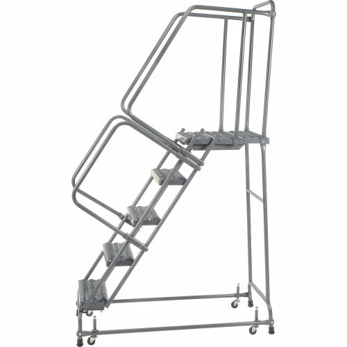 Ballymore Grip 24"W 5 Step Steel Rolling Ladder 21"D Top Step - FSH52621G 5 Ballymore Grip 24"W 5 Step Steel Rolling Ladder 21"D Top Step - FSH52621G - Image 3