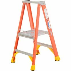 Werner 2' Fiberglass Platform Step Ladder 300 lb. Cap - P6202 -Ladders Sales Store 640732 01