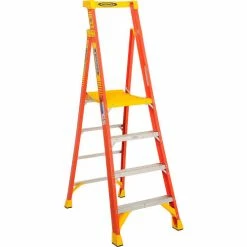 Werner 4' Type 1A Fiberglass Podium Ladder - PD6204