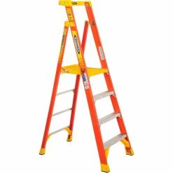 Werner 4' Type 1A Fiberglass Podium Ladder - PD6204 -Ladders Sales Store 640772 05