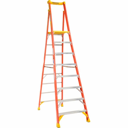 Werner 8' Type 1A Fiberglass Podium Ladder - PD6208 4 Werner 8' Type 1A Fiberglass Podium Ladder - PD6208 - Image 2