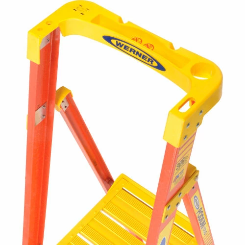 Werner 8' Type 1A Fiberglass Podium Ladder - PD6208 8 Werner 8' Type 1A Fiberglass Podium Ladder - PD6208 - Image 6