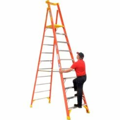 Werner 10' Type 1A Fiberglass Podium Ladder - PD6210 -Ladders Sales Store 640775 03