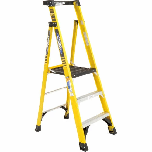 Werner 3' Type 1AA Fiberglass Podium Ladder - PD7303 3 Werner 3' Type 1AA Fiberglass Podium Ladder - PD7303
