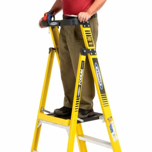 Werner 3' Type 1AA Fiberglass Podium Ladder - PD7303 7 Werner 3' Type 1AA Fiberglass Podium Ladder - PD7303 - Image 5