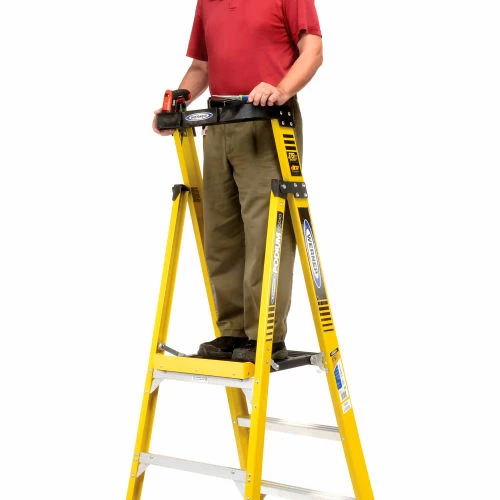 Werner 6' Type 1AA Fiberglass Podium Ladder - PD7306 7 Werner 6' Type 1AA Fiberglass Podium Ladder - PD7306 - Image 5