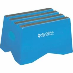 Global Industrial™ 1 Step Plastic Step Stand, 19-1/2"W x 13-1/2"L x 12"H, Blue