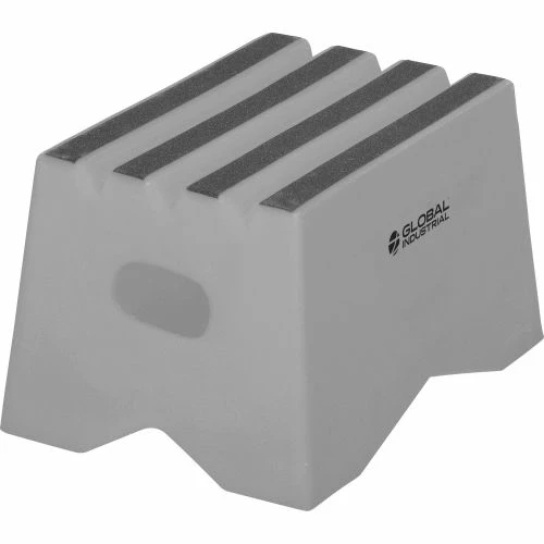 Global Industrial 1 Step Plastic Step Stand, 19-1/2"W x 13-1/2"L x 12"H, Gray 4 Global Industrial 1 Step Plastic Step Stand, 19-1/2"W x 13-1/2"L x 12"H, Gray - Image 2