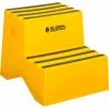 Global Industrial™ 2 Step Plastic Step Stand, 21"W x 19-1/2"L x 24-1/2"H, Yellow -Ladders Sales Store 641271