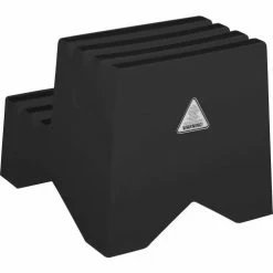 Global Industrial™ 2 Step Plastic Step Stand, 21"W x 19-1/2"L x 24-1/2"H, Black -Ladders Sales Store 641271BK 02