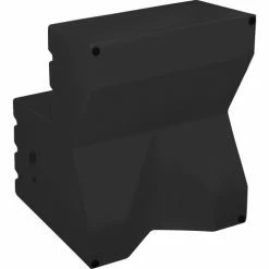 Global Industrial™ 2 Step Plastic Step Stand, 21"W x 19-1/2"L x 24-1/2"H, Black -Ladders Sales Store 641271BK 03