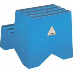 Global Industrial™ 2 Step Plastic Step Stand, 21"W x 19-1/2"L x 24-1/2"H, Blue -Ladders Sales Store 641271BL 02