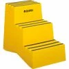 Global Industrial™ 3 Step Plastic Step Stand, 20"W x 28-1/2"L x 33-1/2"H, Yellow -Ladders Sales Store 641272