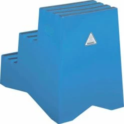 Global Industrial™ 3 Step Plastic Step Stand, 20"W x 28-1/2"L x 33-1/2"H, Blue -Ladders Sales Store 641272BL 02