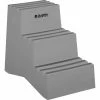 Global Industrial 3 Step Plastic Step Stand, 20"W x 28-1/2"L x 33-1/2"H, Gray 2 Global Industrial 3 Step Plastic Step Stand, 20"W x 28-1/2"L x 33-1/2"H, Gray -Ladders Sales Store 641272GY
