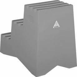 Global Industrial™ 3 Step Plastic Step Stand, 20"W x 28-1/2"L x 33-1/2"H, Gray -Ladders Sales Store 641272GY 02