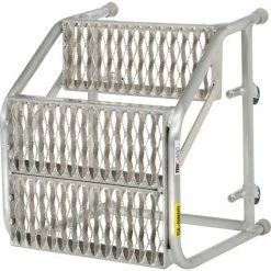Tri-Arc 2 Step Aluminum Rolling Ladder, 16"W Grip Step, W/O Handrails - WLAR002165 -Ladders Sales Store 703200 05