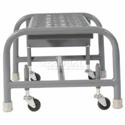 Tri-Arc Grip 16"W 1 Step Steel Rolling Ladder 20"D Top Step - WLSR001162-D2 -Ladders Sales Store 861010gs 01 1