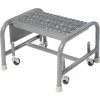 Tri-Arc Grip 16"W 1 Step Steel Rolling Ladder 20"D Top Step - WLSR001162-D2
