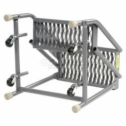 Tri-Arc Grip 16"W 2 Step Steel Rolling Ladder 10"D Top Step - KDSR002162 22 Tri-Arc Grip 16"W 2 Step Steel Rolling Ladder 10"D Top Step - KDSR002162 -Ladders Sales Store 861012GS 03