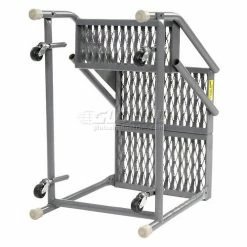 Tri-Arc Grip 16"W 2 Step Steel Rolling Ladder 20"D Top Step - KDSR002162-D2 -Ladders Sales Store 861013GS 03