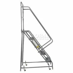 Tri-Arc Grip 24"W 5 Step Steel Rolling Ladder 10"D Top Step - KDSR105242 -Ladders Sales Store 861020gs 03
