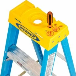 Werner 6' Fiberglass Step Ladder w/ Plastic Tool Tray 250 lb. Cap - 6006 -Ladders Sales Store 942804 07