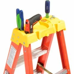 Werner 4' Fiberglass Step Ladder w/ Plastic Tool Tray 300 lb. Cap - 6204 -Ladders Sales Store 942808 04