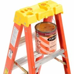 Werner 4' Fiberglass Step Ladder w/ Plastic Tool Tray 300 lb. Cap - 6204 -Ladders Sales Store 942808 06