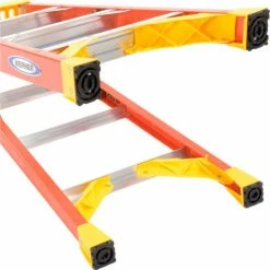 Werner 4' Fiberglass Step Ladder w/ Plastic Tool Tray 300 lb. Cap - 6204 -Ladders Sales Store 942808 09