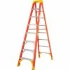 Werner 8' Fiberglass Step Ladder w/ Plastic Tool Tray 300 lb. Cap - 6208