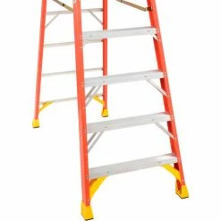 Werner 10' Fiberglass Step Ladder w/ Plastic Tool Tray 300 lb. Cap - 6210 -Ladders Sales Store 942814 07