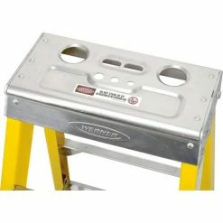 Werner 4' Fiberglass Step Ladder w/ Aluminum Tool Tray 375 lb. Cap - 7304 22 Werner 4' Fiberglass Step Ladder w/ Aluminum Tool Tray 375 lb. Cap - 7304 -Ladders Sales Store 942818 03