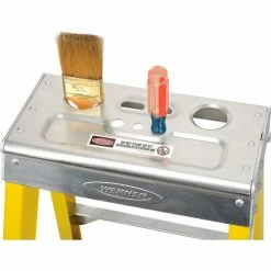 Werner 4' Fiberglass Step Ladder w/ Aluminum Tool Tray 375 lb. Cap - 7304 26 Werner 4' Fiberglass Step Ladder w/ Aluminum Tool Tray 375 lb. Cap - 7304 -Ladders Sales Store 942818 07