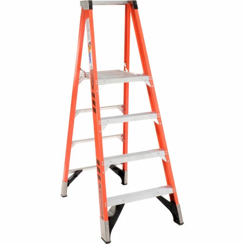 Werner 4' Fiberglass Platform Step Ladder 375 lb. Cap - P7404 4 Werner 4' Fiberglass Platform Step Ladder 375 lb. Cap - P7404 - Image 2