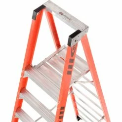 Werner 8' Fiberglass Platform Step Ladder 375 lb. Cap - P7408 -Ladders Sales Store 942838 04