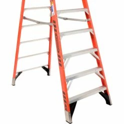 Werner 8' Fiberglass Platform Step Ladder 375 lb. Cap - P7408 -Ladders Sales Store 942838 06