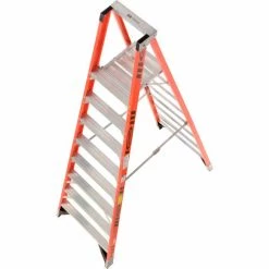 Werner 8' Fiberglass Platform Step Ladder 375 lb. Cap - P7408 -Ladders Sales Store 942838 09