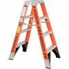 Werner 4' Dual Access Fiberglass Step Ladder 375 lb. Cap - T7404