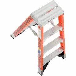 Werner 4' Dual Access Fiberglass Step Ladder 375 lb. Cap - T7404 -Ladders Sales Store 954942 06