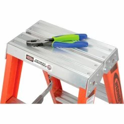 Werner 4' Dual Access Fiberglass Step Ladder 375 lb. Cap - T7404 -Ladders Sales Store 954942 07