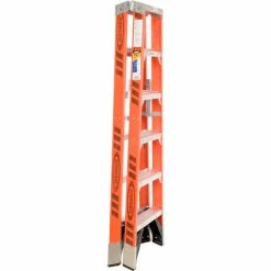 Werner 6' Dual Access Fiberglass Step Ladder 375 lb. Cap - T7406 -Ladders Sales Store 954946 02