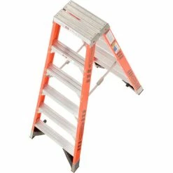 Werner 6' Dual Access Fiberglass Step Ladder 375 lb. Cap - T7406 -Ladders Sales Store 954946 07