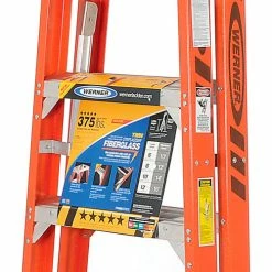 Werner 8' Dual Access Fiberglass Step Ladder 375 lb. Cap - T7408 20 Werner 8' Dual Access Fiberglass Step Ladder 375 lb. Cap - T7408 -Ladders Sales Store 954948 02
