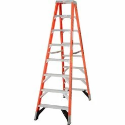 Werner 8' Dual Access Fiberglass Step Ladder 375 lb. Cap - T7408 21 Werner 8' Dual Access Fiberglass Step Ladder 375 lb. Cap - T7408 -Ladders Sales Store 954948 03